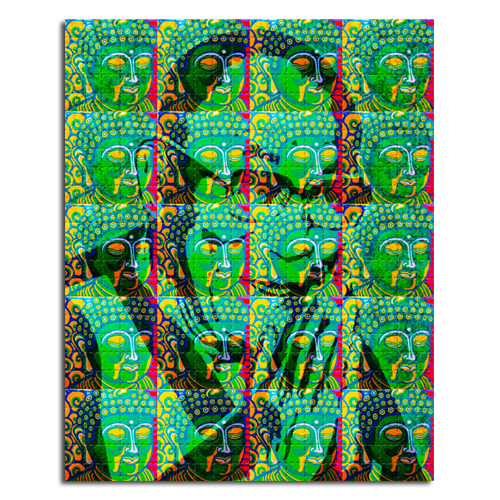 Blotter Art Buddha Lama